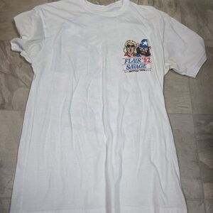 Flair '92 Savage Graphic White Tee
